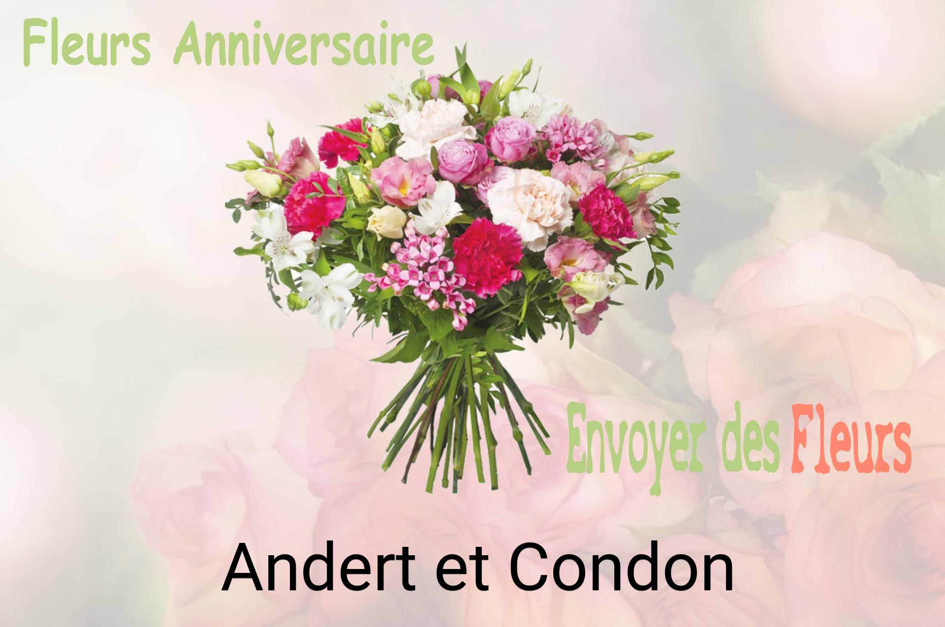 Bouquet de fleurs d’anniversaire livré à Andert-et-Condon