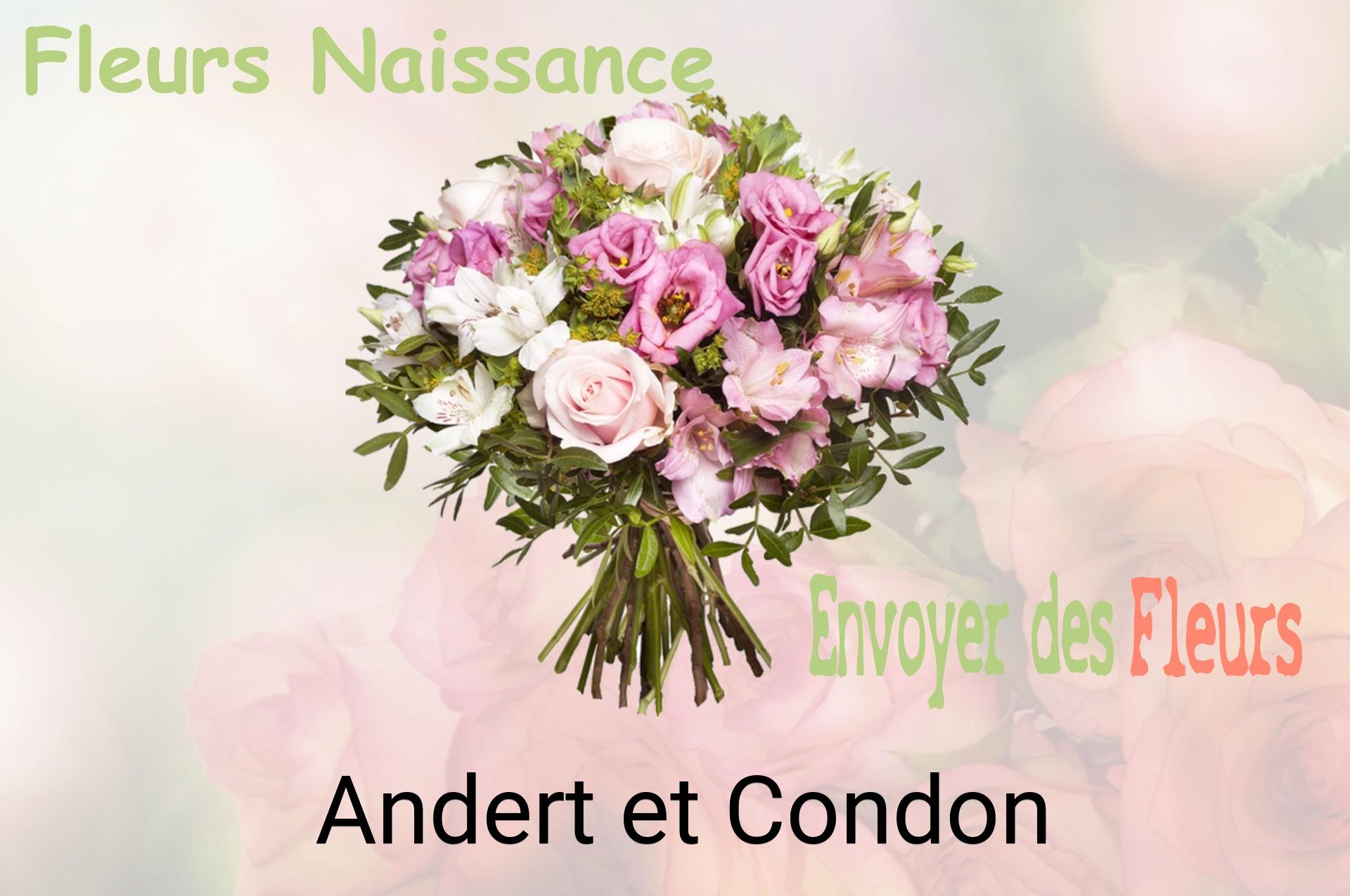 Bouquet de fleurs de naissance livré à Andert-et-Condon