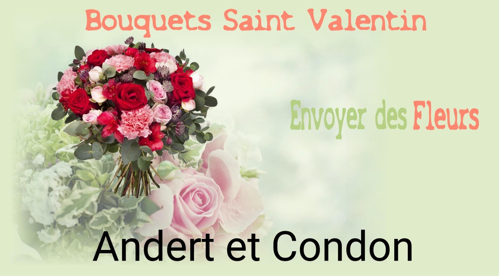 Roses de Saint-Valentin livrées à Andert-et-Condon